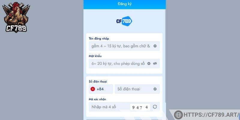 Tạo tài khoản qua web máy tính