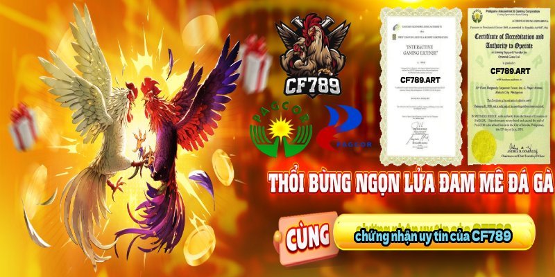Những chứng nhận uy tín của CF789